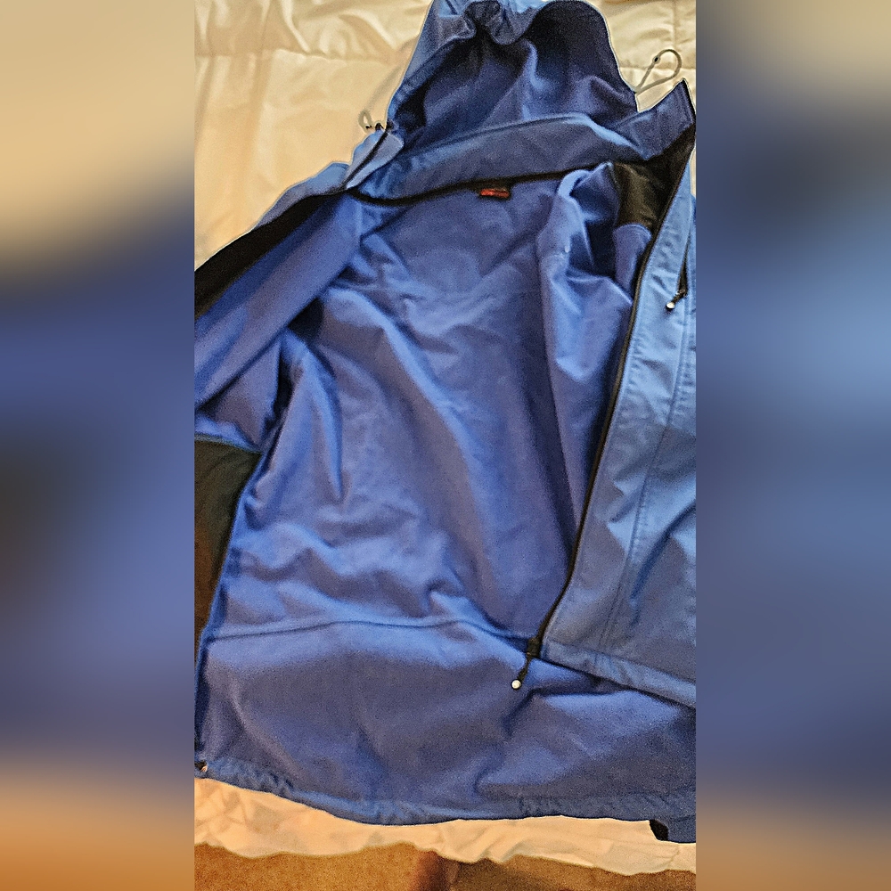 Womans Blue Softshell Waterproof Jacket - image 3